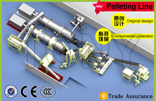 4.5-6T / H Jalur Pelet Serbuk Gergaji